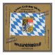 Handflagge , gro , Bayern , mit Wappen , Landesflagge