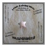 Ohrring , Motiv: Stern , rose , flach , ohne Verzierung