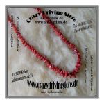 Steinhalskette , Korallenste , Stein: rote Koralle