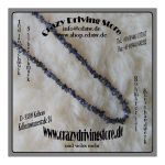 Steinhalskette , getrommelt , Stein: Amethyst , lang