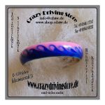 Zehenring , Welle , emailliert , Farbe: rosa , knigsblau