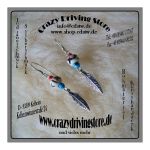 Ohrh�nger , Knochen , Perlen , Feder , Koralle , T�rkis ,...