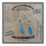 Ohrh�nger , Dreamcatcher , Traumf�nger , Feder , T�rkis ,...