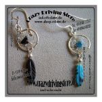 Ohrh�nger , Dreamcatcher , Traumf�nger , Feder , T�rkis ,...