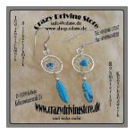 Ohrh�nger , Dreamcatcher , Traumf�nger , Feder , T�rkis ,...