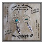 Ohrh�nger , Dreamcatcher , Traumf�nger , Feder , T�rkis ,...