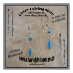 Ohrh�nger , Dreamcatcher , Traumf�nger , Feder , T�rkis ,...