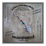 Ohrh�nger , Stierkopf , Skull , Koralle , T�rkis ,...