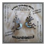 Ohrh�nger , Motiv: Cocopelli , Stein: Opal , Oberfl�che:...