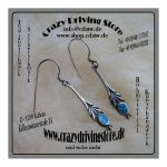 Ohrh�nger , Florales Muster , Stein: T�rkis , Oberfl.:...