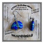 Ohrh�nger , B�r , Stein: Lapislazuli , Oberfl�che:...