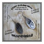 Ohrh�nger , B�rentatze , ohne Stein  , Oberfl�che:...