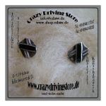 Ohrstecker , Oval , Stein: Onyx , Oberfl.: gl�nzend ,...