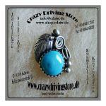 Ohrstecker , Floral , Stein: T�rkis , Oberfl�che:...