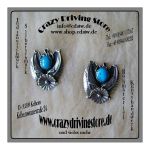 Ohrstecker , Florales Muster , Navajo , T�rkis ,...