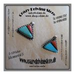 Ohrstecker , Dreieck , Zuni , Stein: verschieden ,...