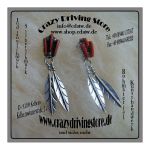 Ohrstecker , Bl�tter , Zuni , Stein: Koralle ,...