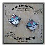 Ohrstecker , Einlage , Zuni , Stein: verschieden ,...