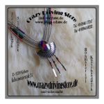 Liquidkette , Medaillon , Verschiedene Steine , glnzend...