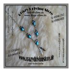 Collier , Floral , Stein: T�rkis , Oberfl�che: gl�nzend ,...