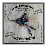 Collier , Adler , Stein: T�rkis , Koralle , Oberfl.:...