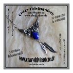 Collier , Floral , Stein: Lapislazuli , Oberfl.: gl�nzend...