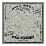 Glasperlen , Ponybeads , Farbe: alabasterwei , Gre: 8/0