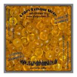 Glasperlen , Crowbeads , Farbe: gelb , dunkel , Gre: 1/0