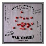 Glasperlen , Crowbeads , Farbe: korallrot , Gre: 1/0