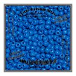 Glasperlen , Ponybeads , Farbe: kreideblau , Gre: 8/0