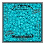 Glasperlen , Ponybeads , Farbe: trkis , Gre: 8/0