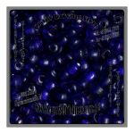 Glasperlen , Crowbeads , Farbe: kobaltblau , Gre: 1/0