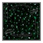 Glasperlen , Crowbeads , Farbe: flaschengrn , dunkel ,...