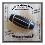 Knochenr�hre , Hairpipes , L�ngskerbe , gef�rbt , schwarz...