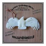 Rohmaterial , Knochenschnitzerei , Adler im Flug , wei� ,...