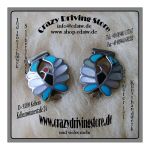 Uhrenplatte , Zuni , Damen , verschiedene Steine ,...