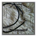 Lederkette , geflochten , rund , Kunsthandwerk , Farbe:...